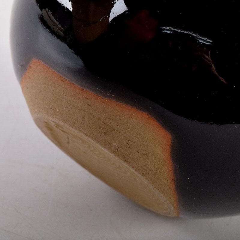 茶道具　桶谷定一作　茄子　茶入　共箱　V　7949