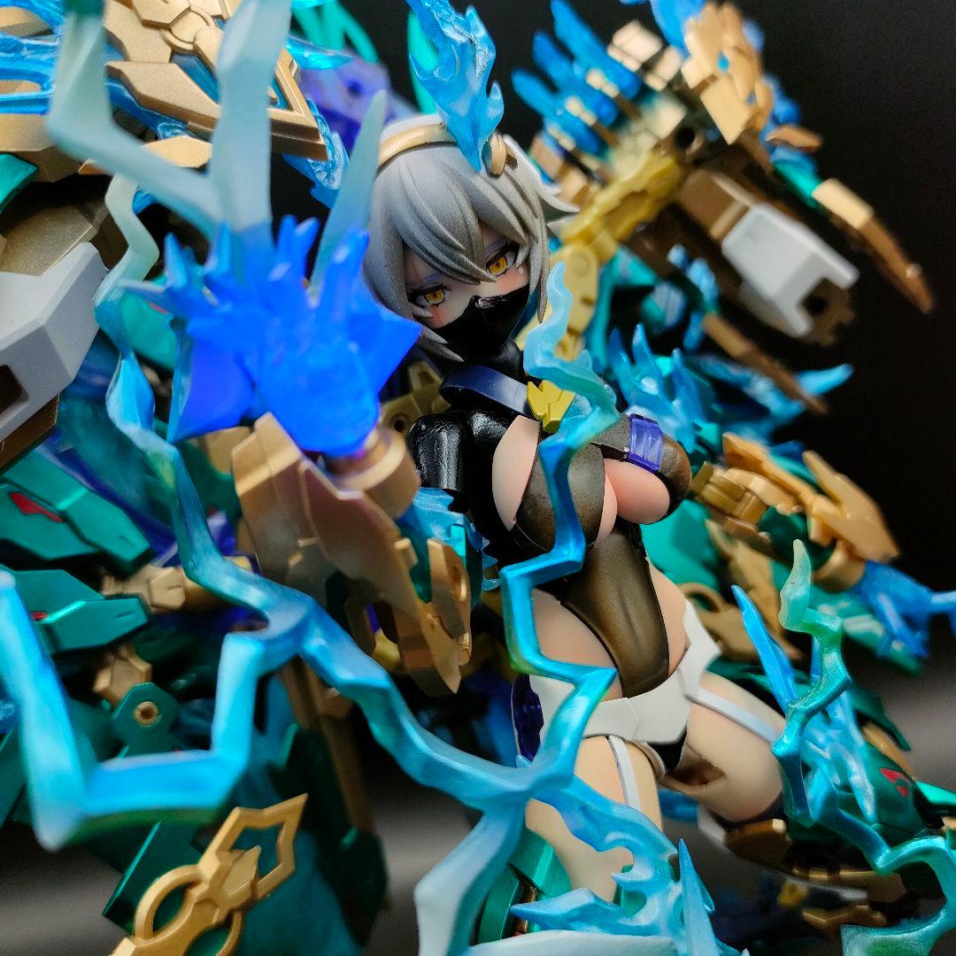 メガミデバイス　皇巫（オウブ) スサノヲ　くノ一雷電の陣　塗装完成　コトブキヤ