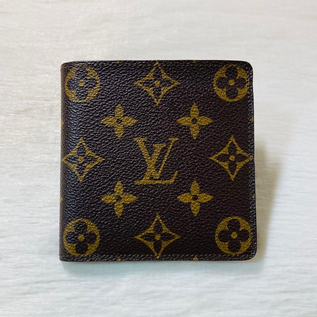 LV ルイヴィトン モノグラム ポルトビエ モネ M61665 二つ折り財布
