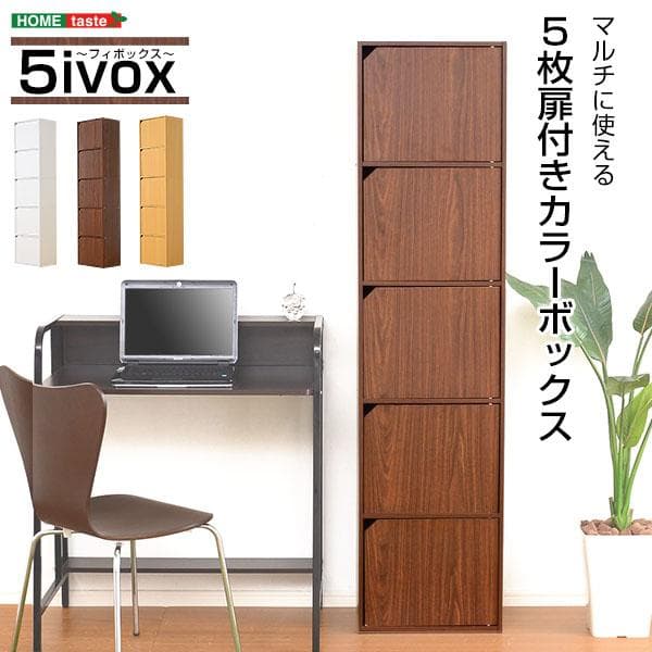 扉付きカラーボックス A4サイズ収納OK