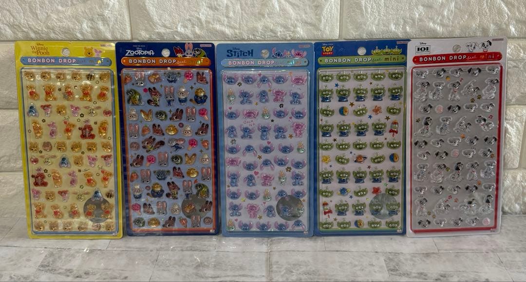 ボンボンドロップシール　正規品　ディズニー　mini セット売り