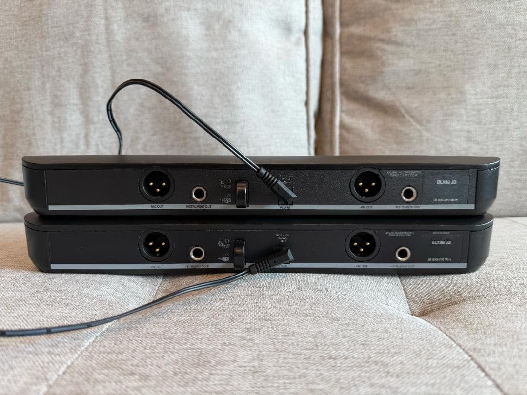 SHURE ワイヤレスマイク 4チャンネル分 BLX288/SM58 2セット