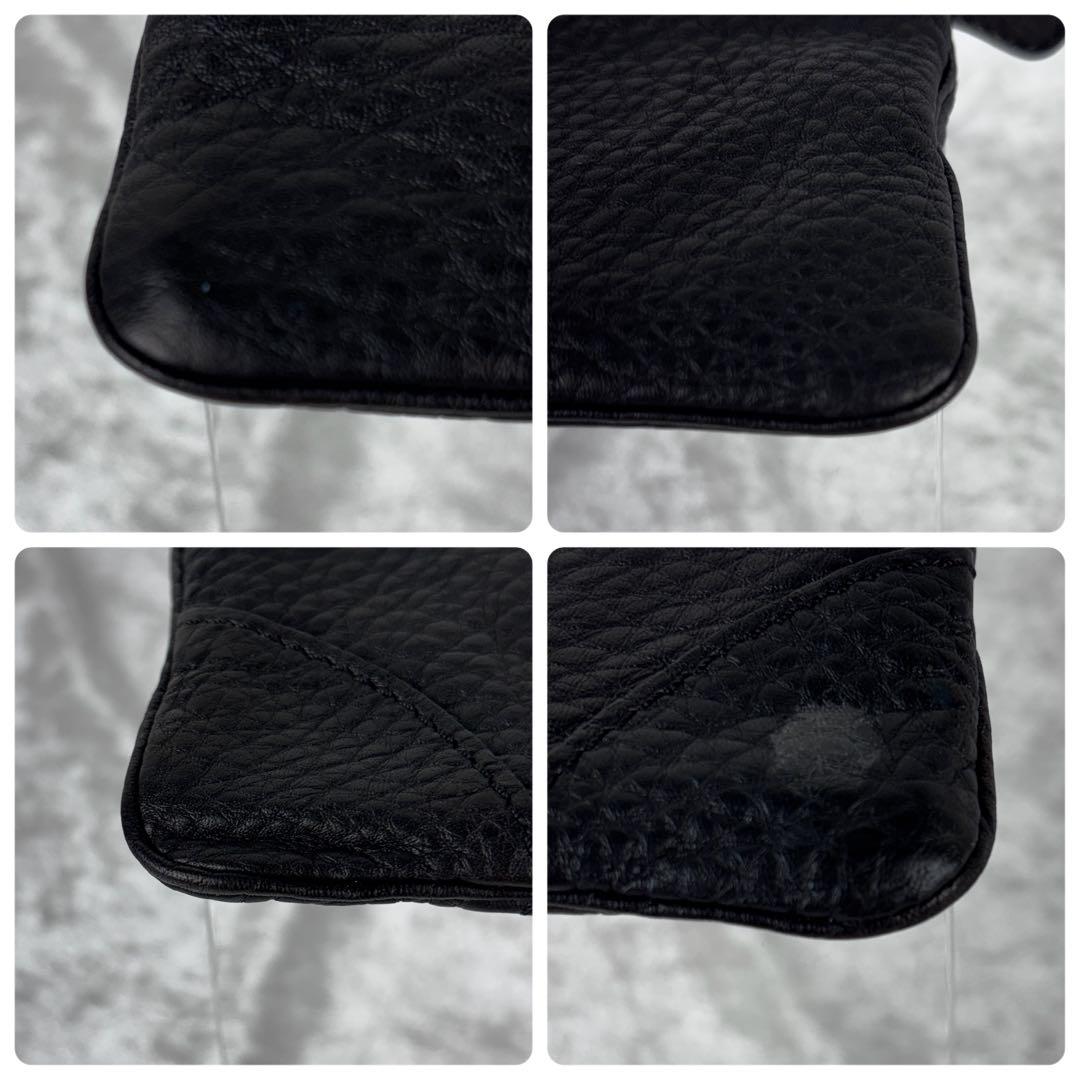 美品 ブリーフィング フェリージ キーケース ブラック ポーチ ダブルネーム