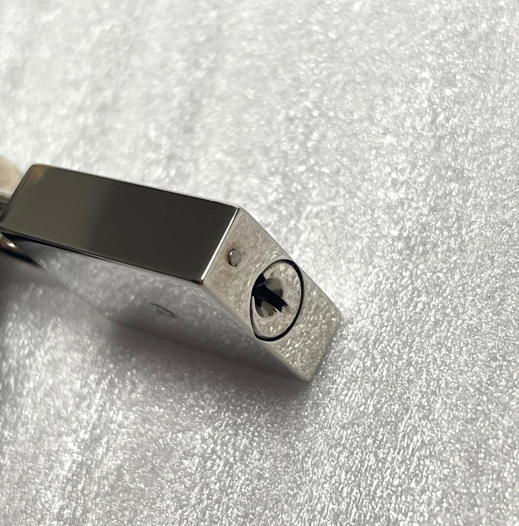 最終GUCCI グッチ パドロック 南京錠 鍵 クロシェット付き シルバーカラー