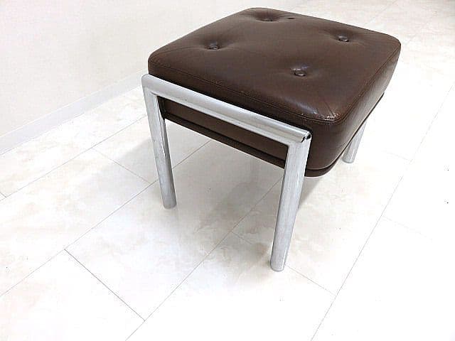M*T様 希少品/ヴィンテージ　Knoll/ノール/ノル 本革オットマン　本革ス