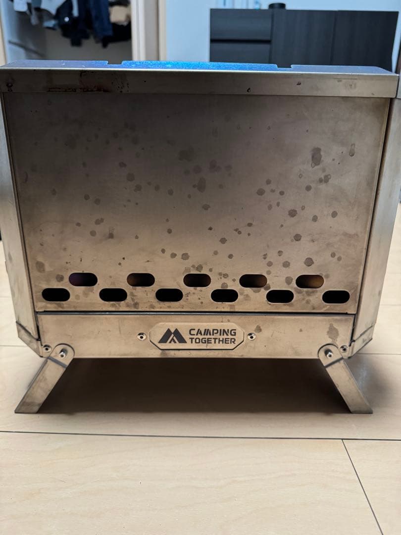 POMOLY x CAMPING TOGETHER焚き火台 ミョルニル チタン製