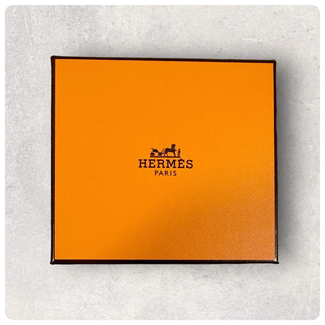 極美品✨HERMES エルメス バスティア 本革 ケース 小銭入れ グレー