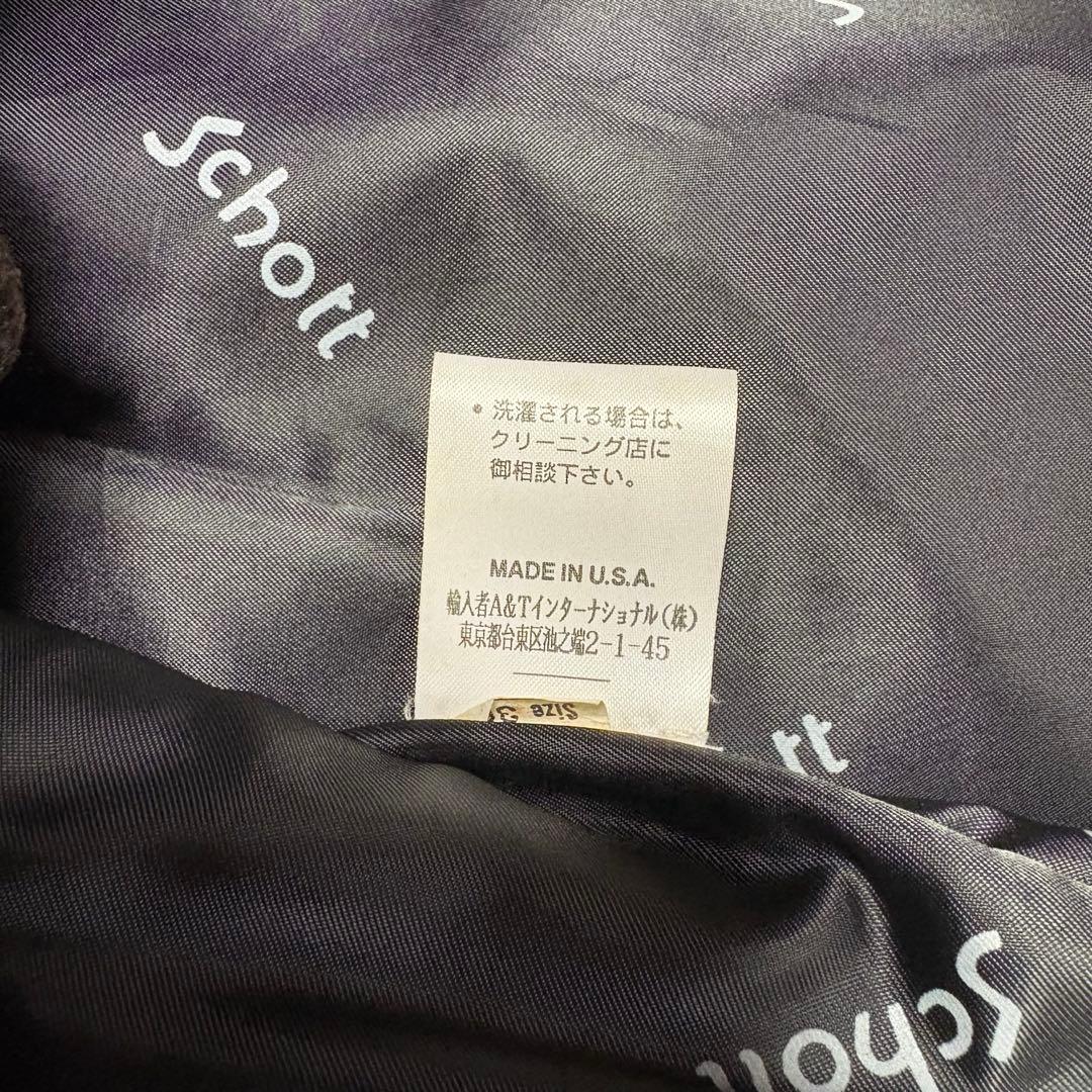 人気⭐️schott ショット　シングルライダーズ　レザージャケット　インナー付