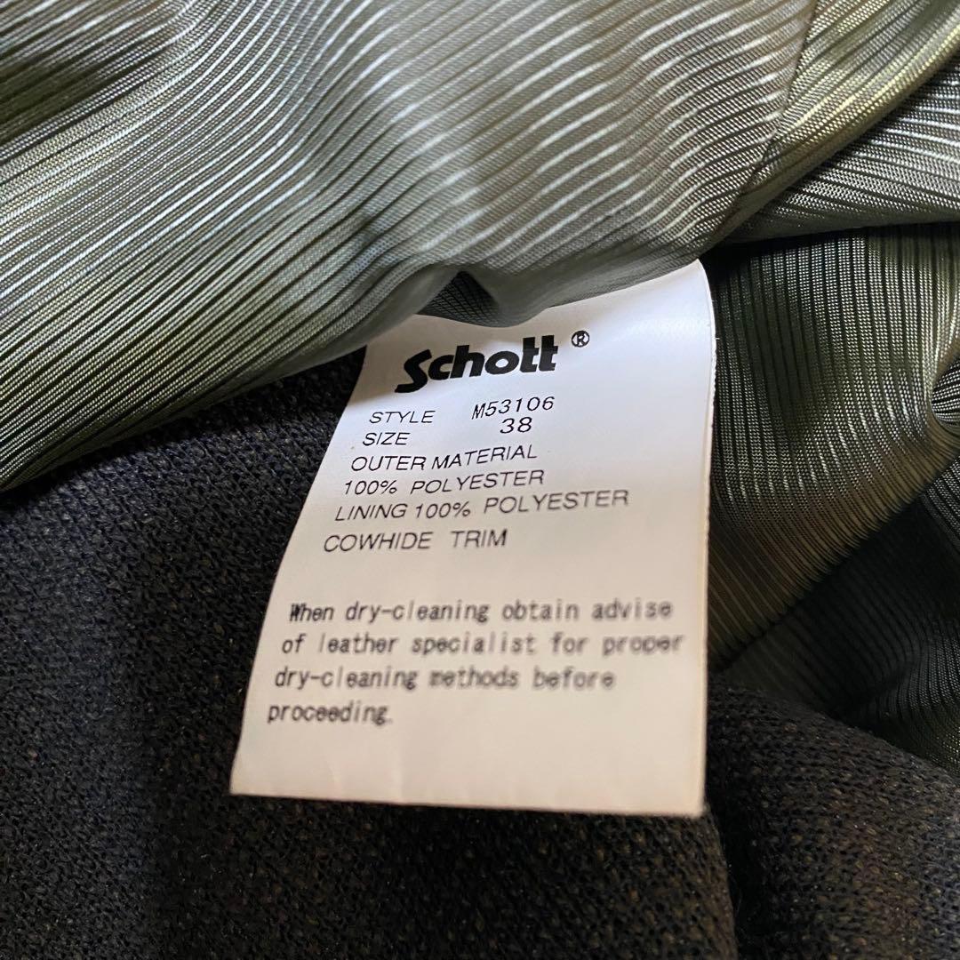 Schott PERFECTO シングルライダース ナイロンレザー80s 90s