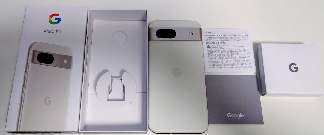 Google Pixel 8a Porcelain 128GB ケースつき