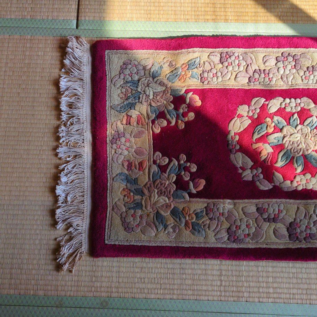 ★1/31まで 期間限定 値下げ！早いもの勝ち★緞通 段通 肉厚約2cm 絨毯