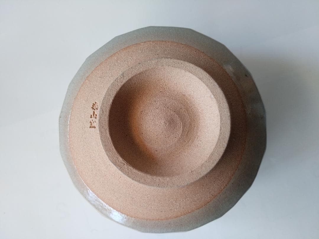 尾高焼 楽山窯 三代 清水日呂志 作 色絵 茶碗 共箱 栞 抹茶碗 茶道具 新品