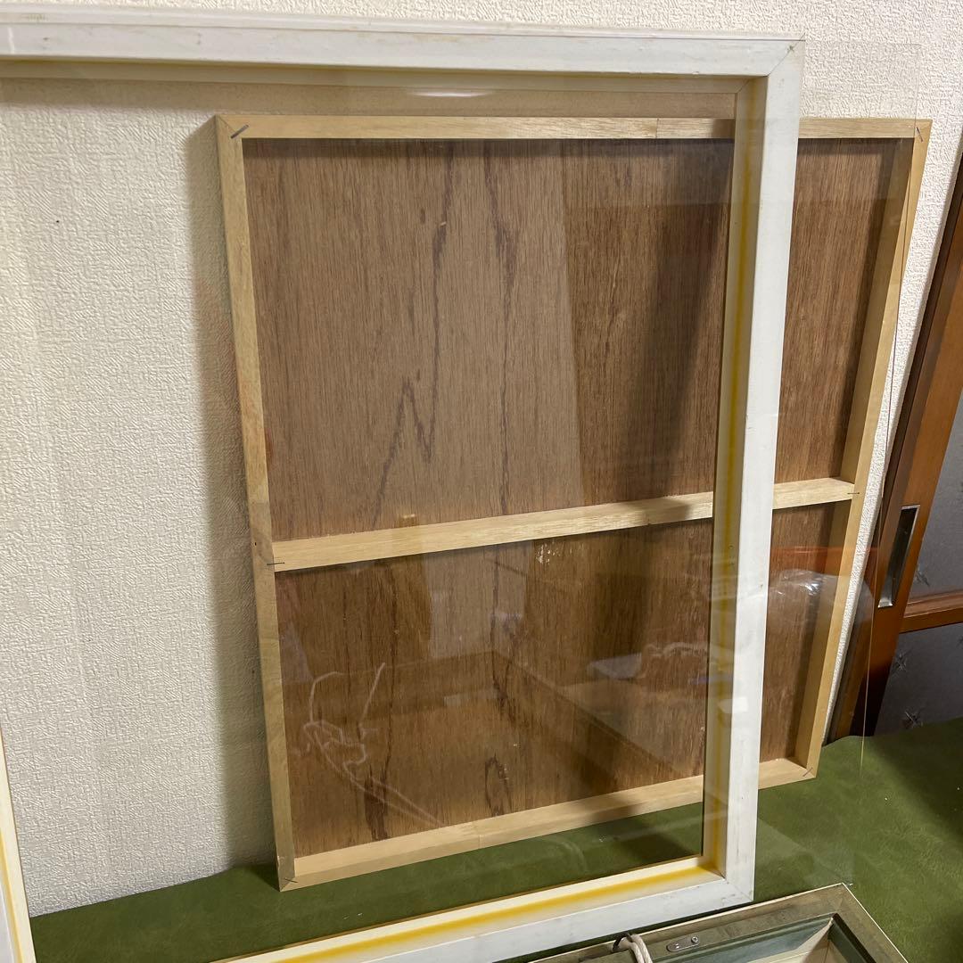 額縁　額　大型　水彩画　油彩　ガラス　木製F10サイズ？