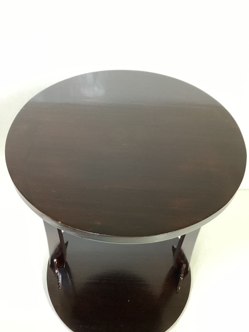 丸卓 溜塗 啄斎好 紙箱入 洗浄済 茶道具 古物品