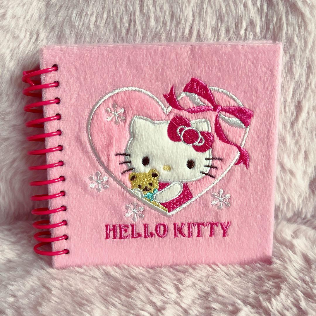 希少レア　ハローキティ　リングノート　フワフワ　2009 サンリオ　平成レトロ