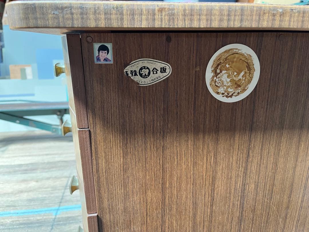 【希少】引き出しが曲線になっている机　アンティーク　レトロ