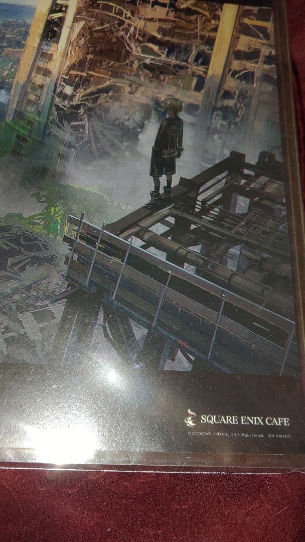 直筆サイン付ランチョンマット　ニーア オートマタ　9S ヨコオタロウ