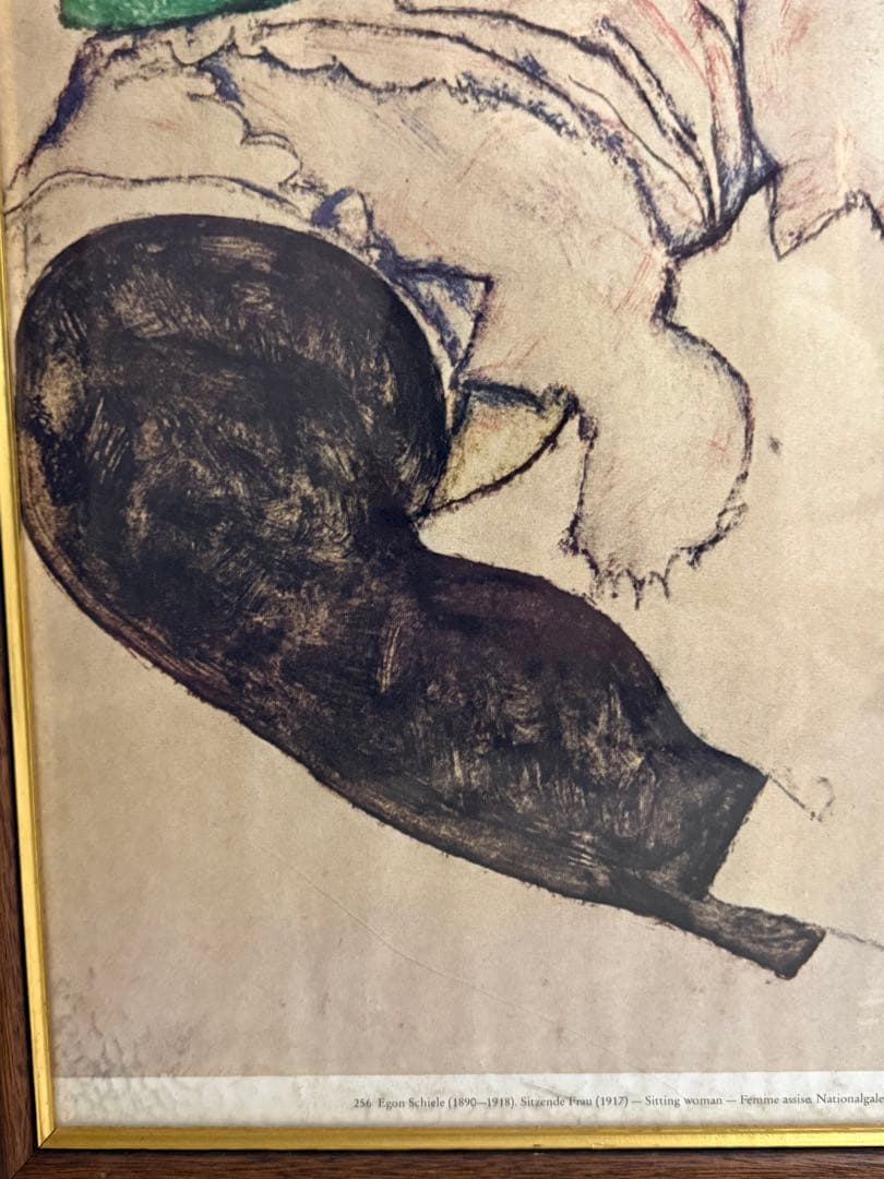 額縁 Egon Schiele vintage poster