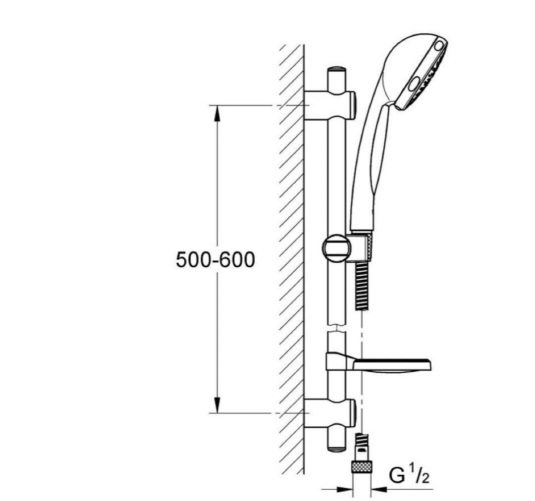 GROHEグローエハンドシャワーリフトバーセット