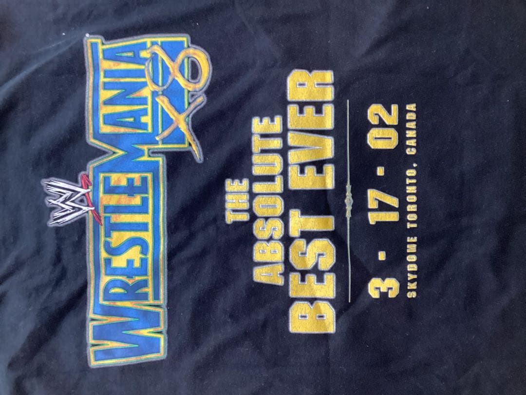 K*é様 【レア】WWE レッスルマニア ホーガンVSロック Tシャツ　WWF