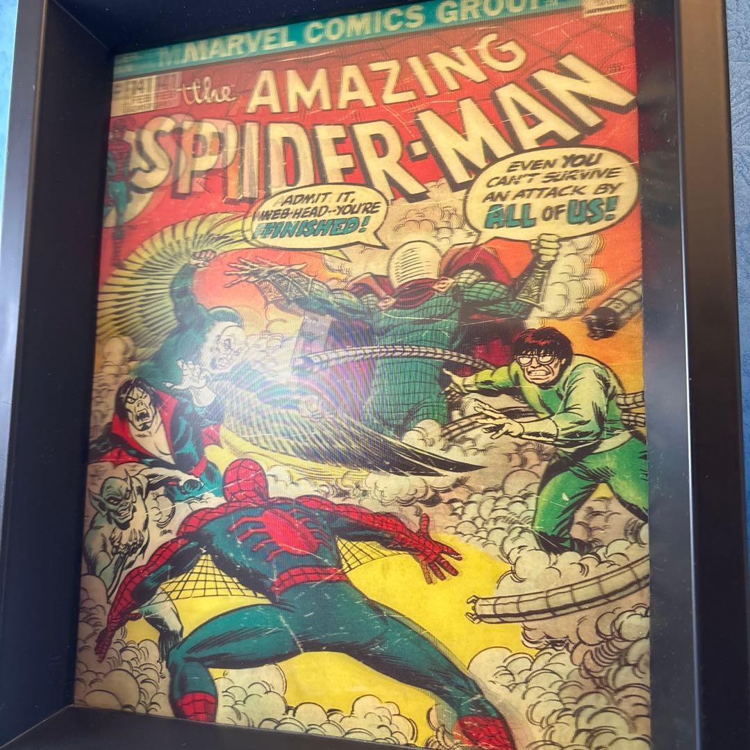 希少 スパイダーマン コミック レンチキュラ―額ポスター