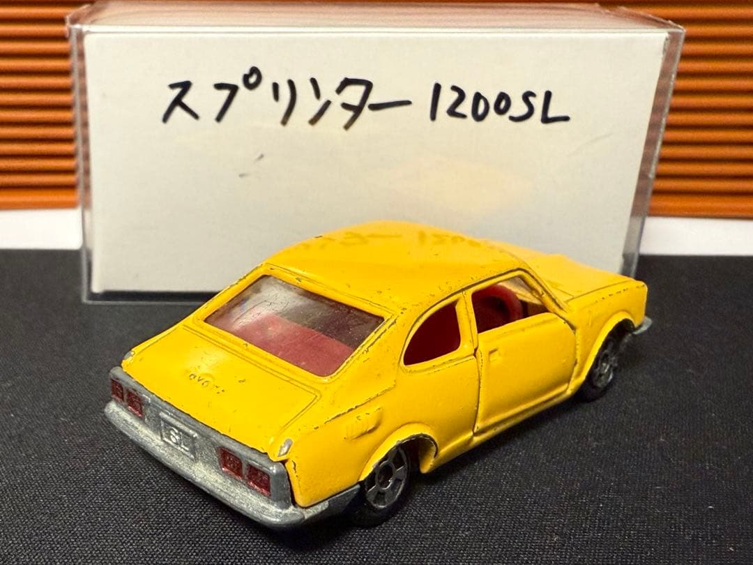 当時物　トミカ　トヨタ　スプリンター1200 SL　イエロー　香港製 最安値