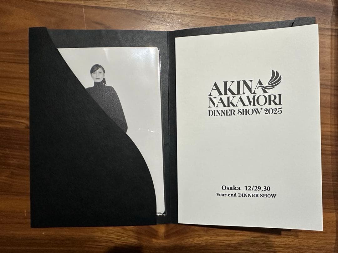 中森明菜ディナーショー2025 ポストカード メニュー トートバッグ