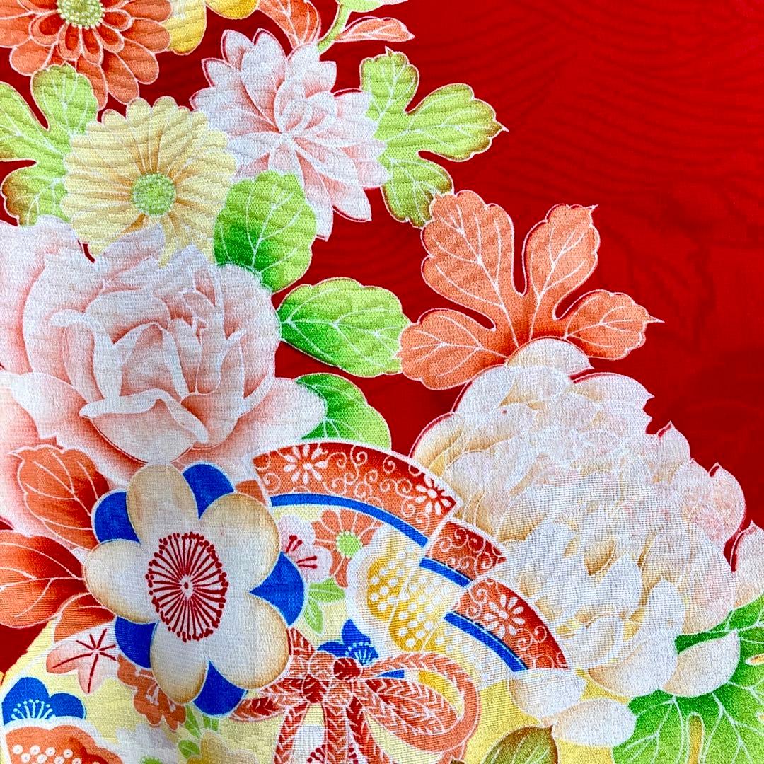 ★レトロ　アンティーク　女の子　子供着物　七五三　3歳　大正ロマン　NO24