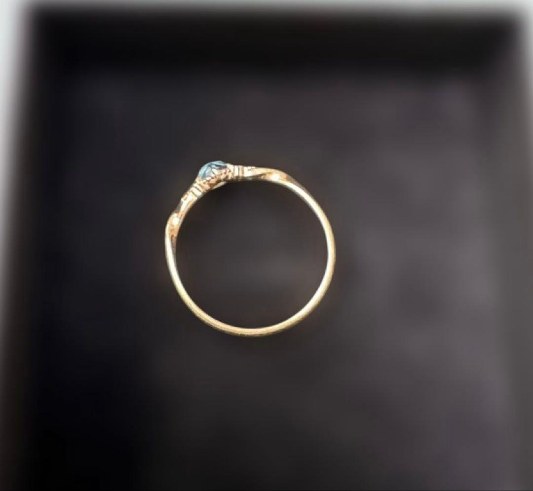 NOIR DE POUPEE K10 ロンドンブルートパーズ リング　#11