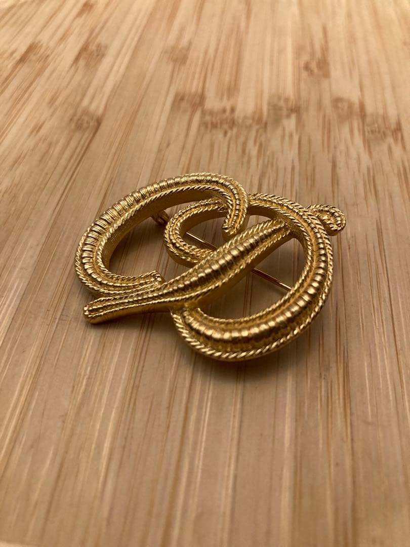 Christian Dior CDロゴ ゴールドブローチ ビンテージ ディオール