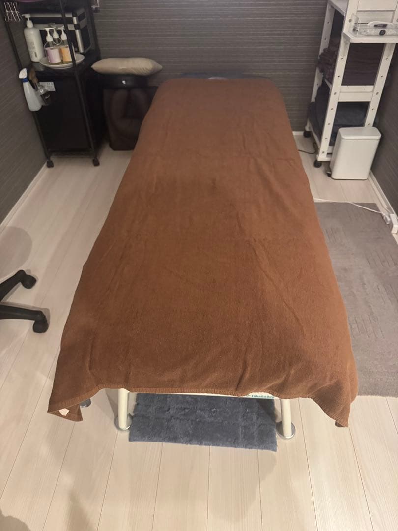 ブラウン マッサージ、整体 バスタオル 業務用 超大判 10枚セット