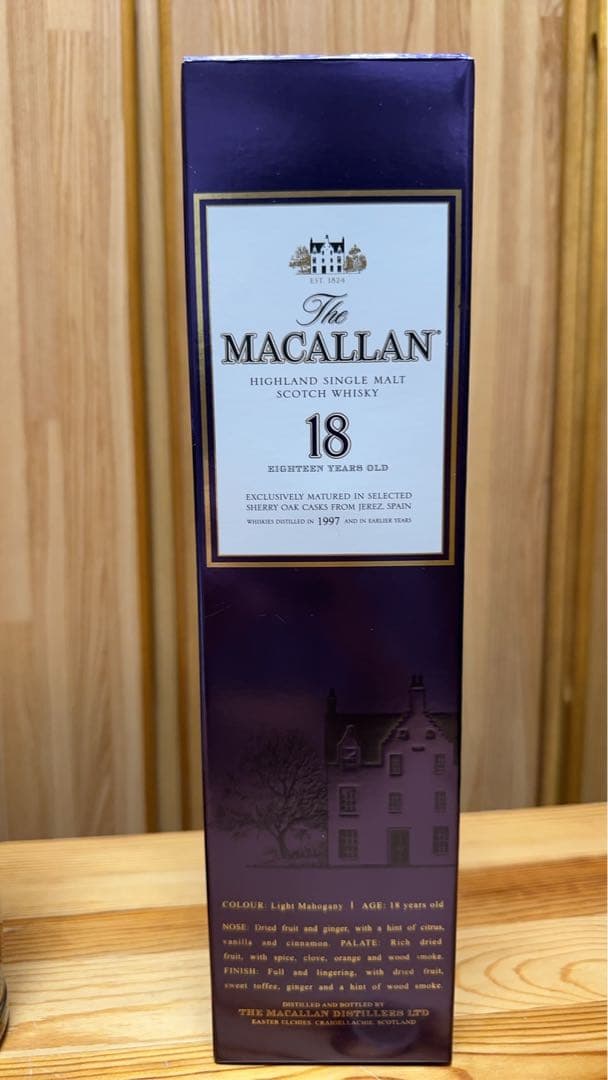 マッカラン18年 シェリーオーク 未開栓 箱付 正規品　1997年ボトリング