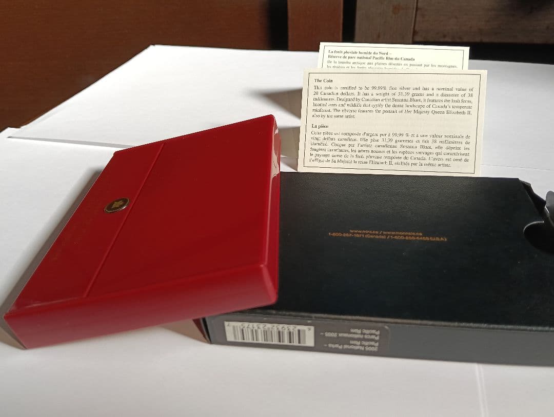2006年カナダ20ドル純銀プルーフ 国立公園ノース・パシフィック・リム