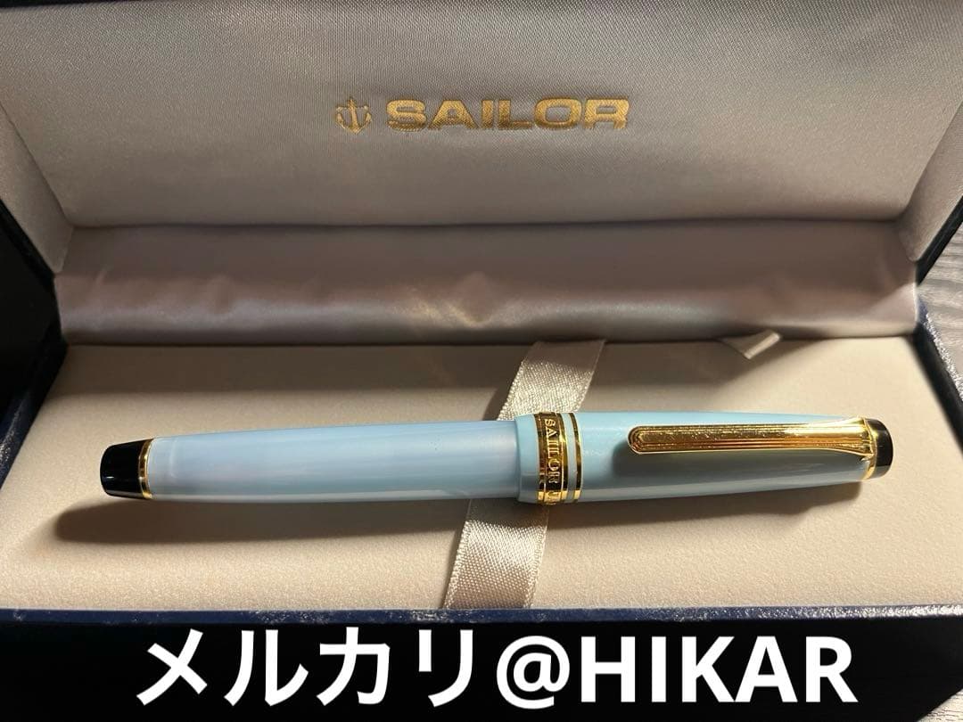 セーラー sailor 万年筆 四季織- 雪月空葉 春空 14K MF 中細