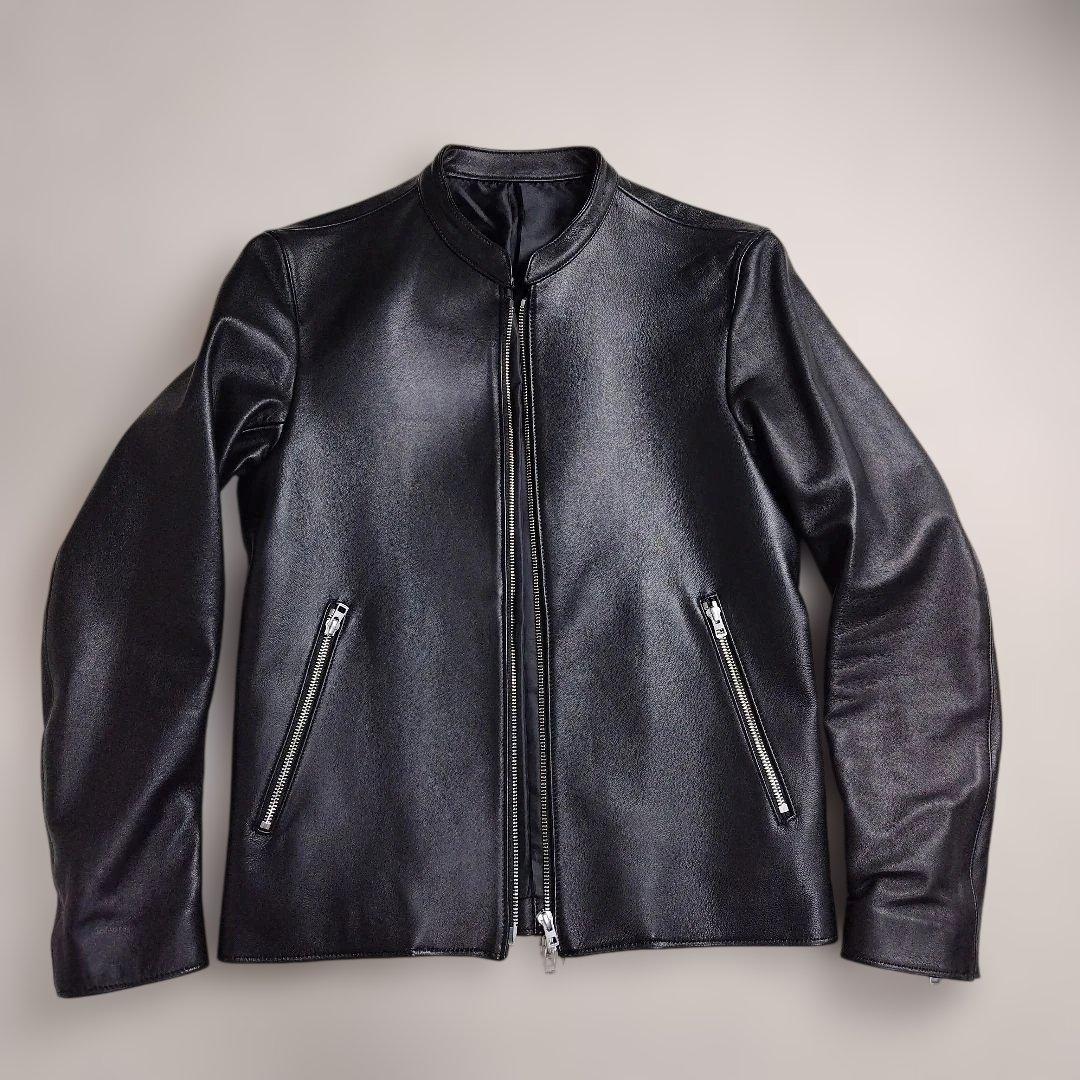 ✨極美品✨リドム シングルライダース ジャケット M ラムレザー 黒 本革