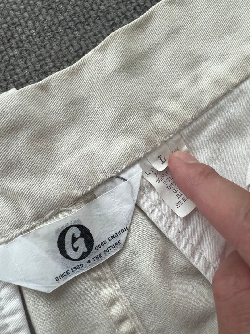 希少90s GOODENOUGH プレーンチノ Lサイズ 藤原ヒロシ着用