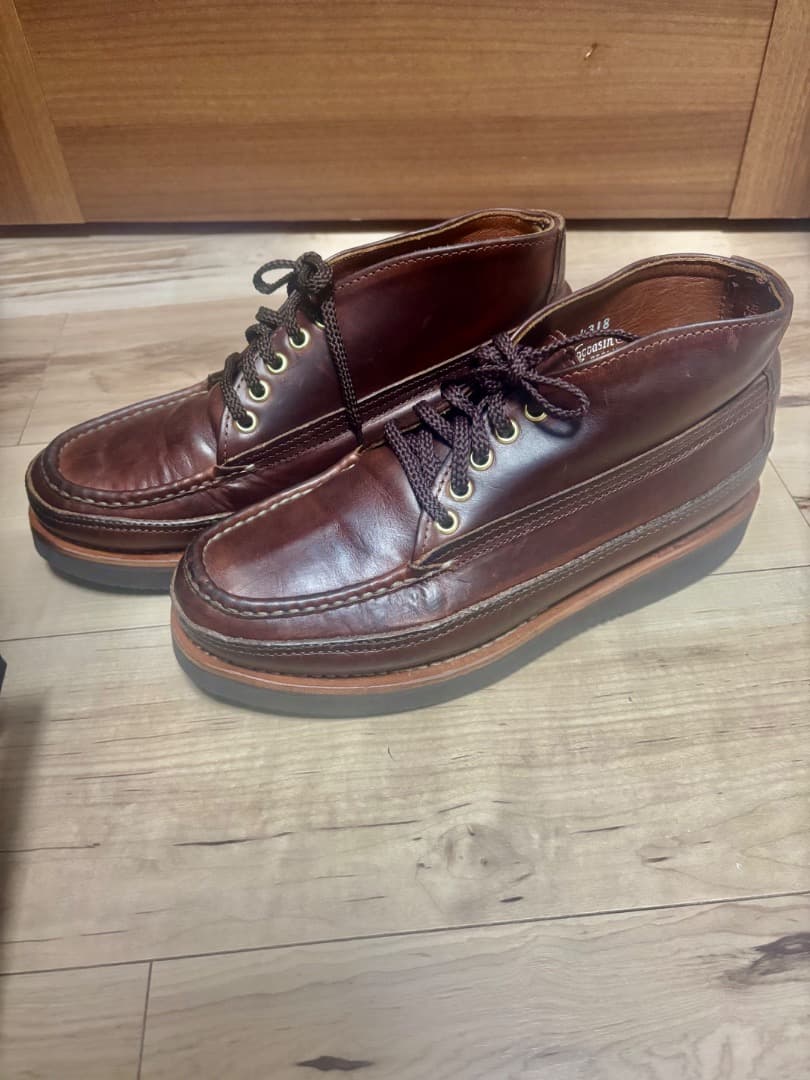 ラッセルモカシン チャッカブーツ トリプルヴァンプ 希少