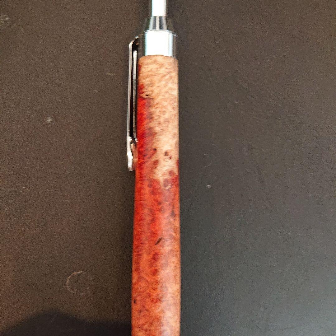 富士瘤クラフト 花梨紅白(アンボイナバール) シャープペン