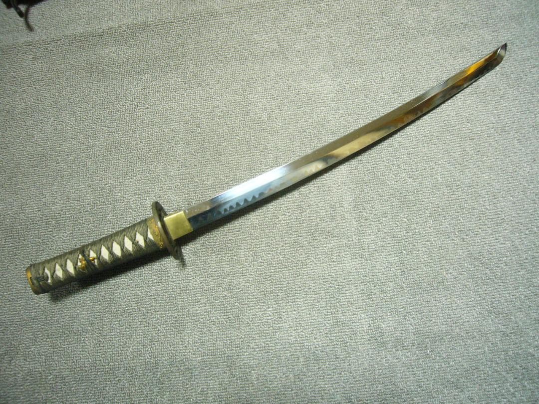 模造刀 脇差 日本刀 拵え 鮫皮 透かし鍔