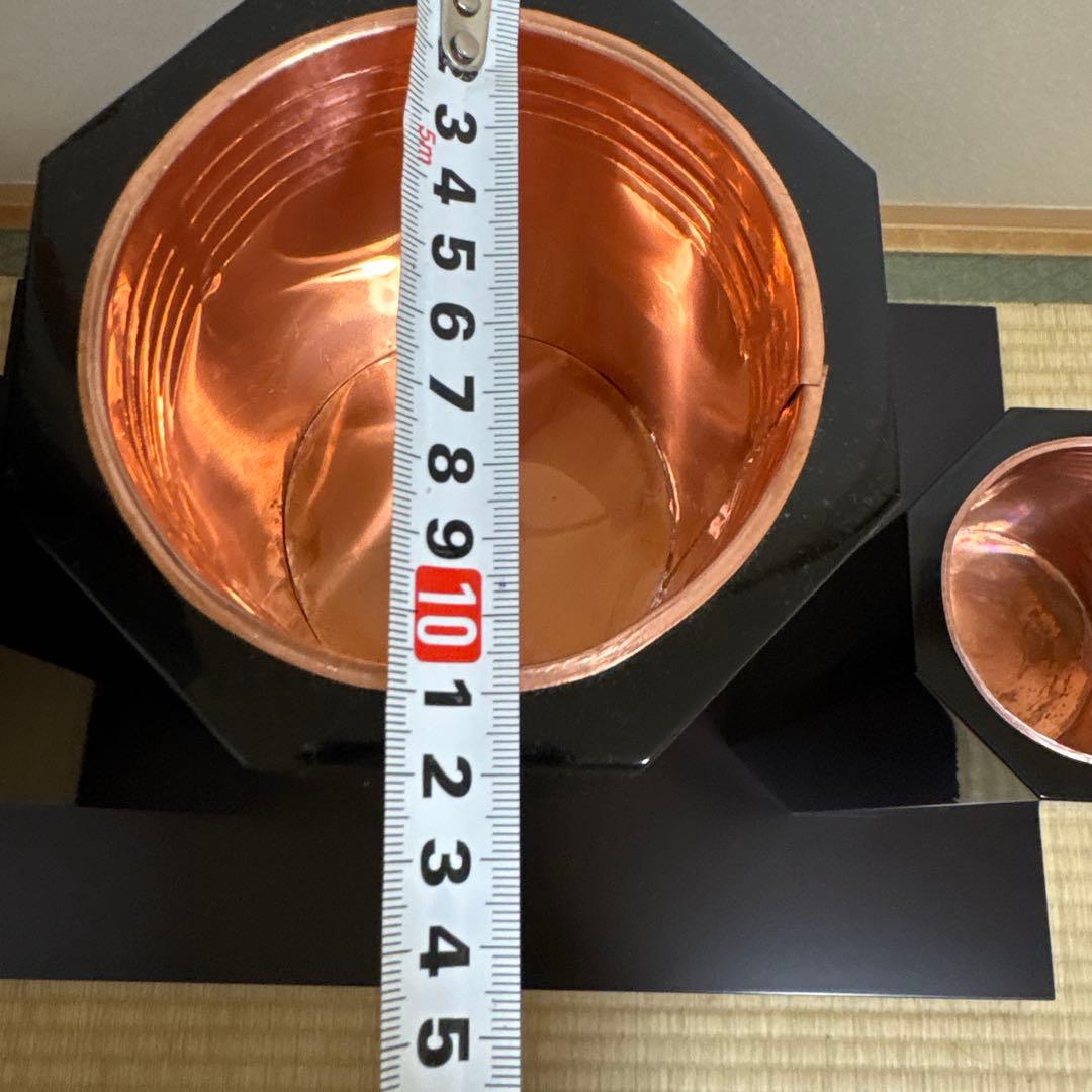 52 美品！！　八角長三管筒　3本セット　花入れ　生け花　未生流　御室流　花器