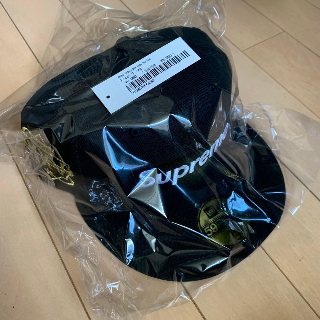 Supreme Championship Box Logo New Era 黒