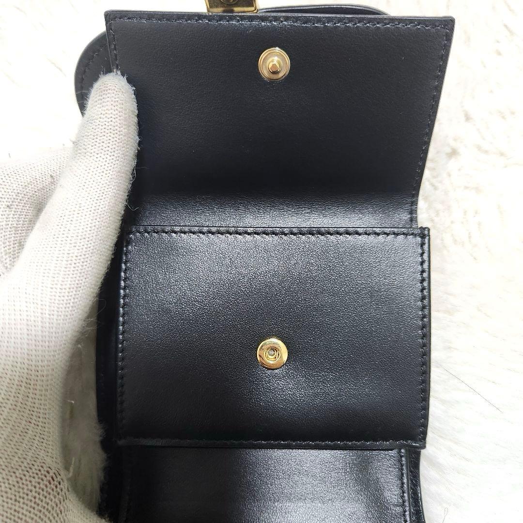 さとつ✨新品同様　正規品✨セリーヌ　三つ折り　スモールフラップウォレット