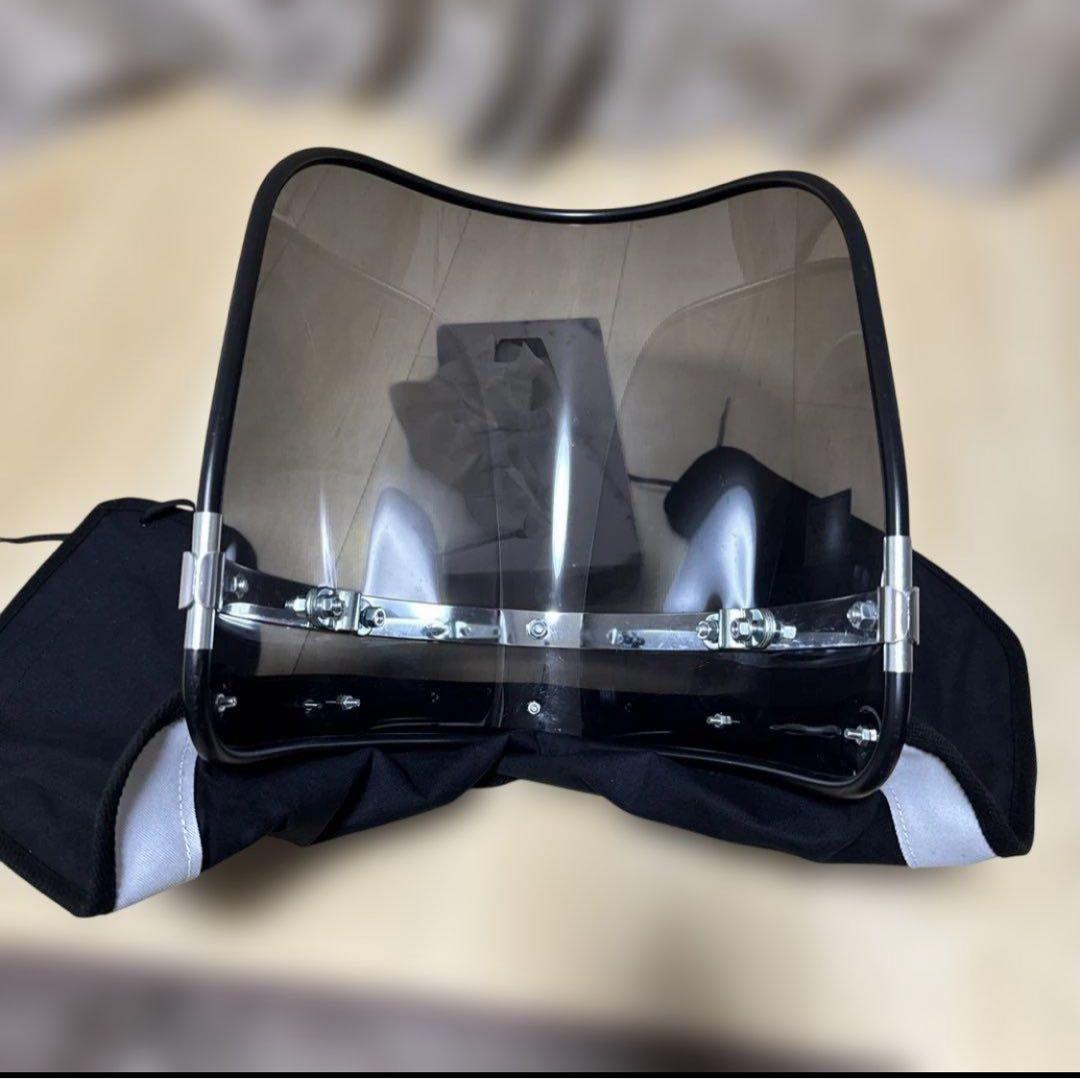 アサヒ風防　黒　新幹線風防　族車