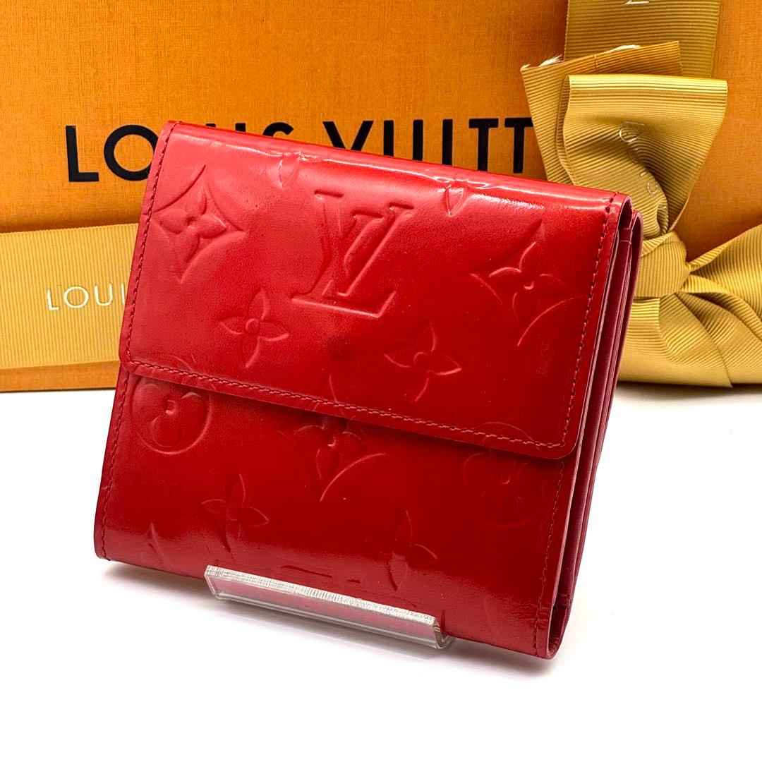 ルイヴィトン モノグラム ヴェルニ ポルトモネ ビエ カルトクレディ 折り財布