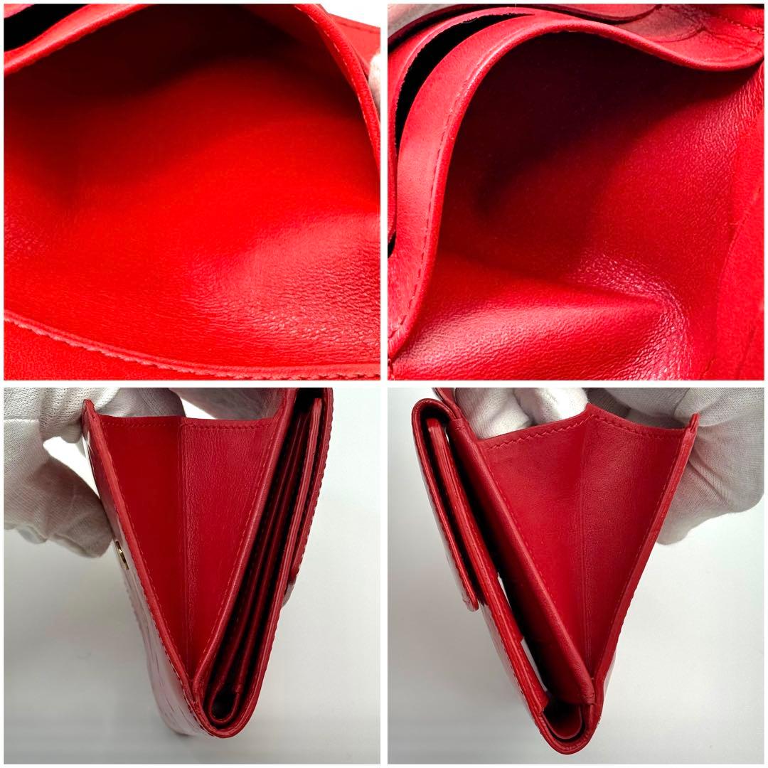 ルイヴィトン モノグラム ヴェルニ ポルトモネ ビエ カルトクレディ 折り財布