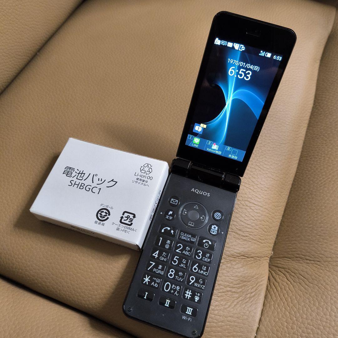 AQUOS NP601SH　ガラケー　SoftBank　新品電池パック付