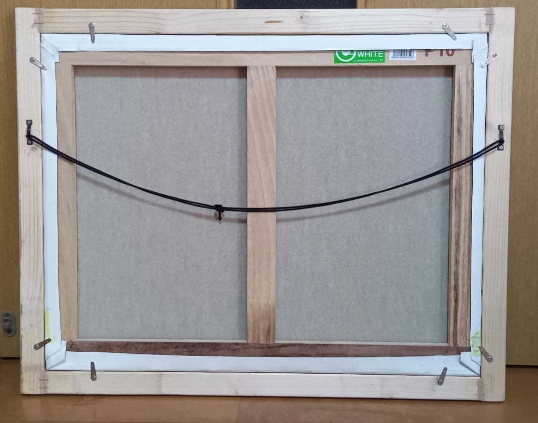 油絵 風景画 さざんか(山茶花) P10【12月】