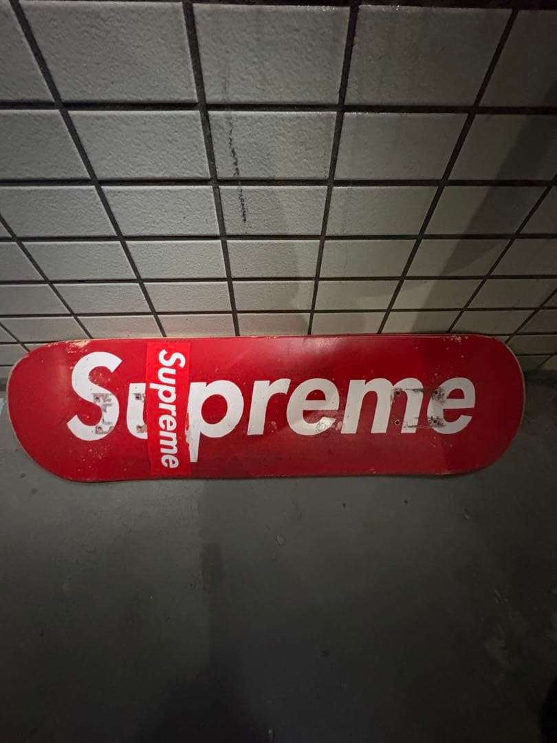Supreme スケートボードデッキ 赤 8インチ スケボーデッキ