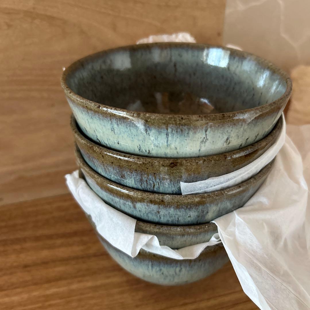 武村利左衛門　朝鮮唐津　数茶碗　10客　茶道具