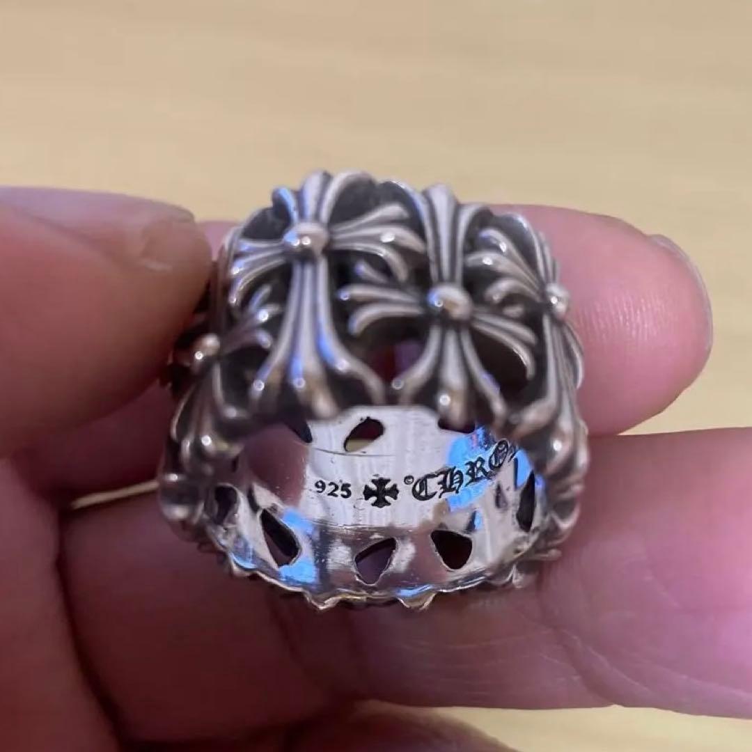 【年越大特価】CHROME HEARTSセメタリークロス リング 23号